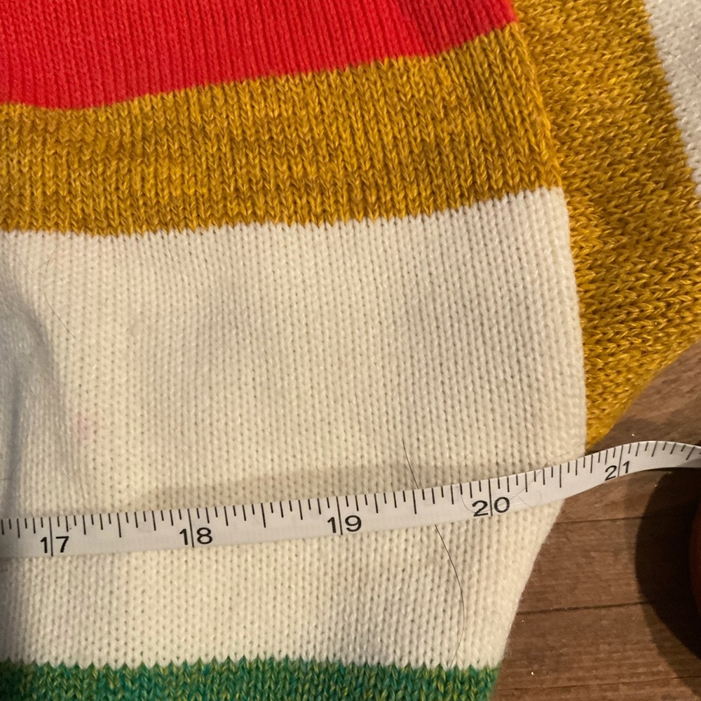 “VIINTAGE THE SWEATER SHOP UK” Multi Coloured Striped Sweater. - Picture 9 of 9